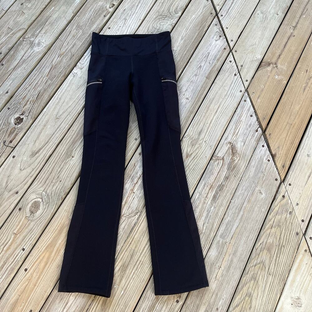 Athleta Women's Black Insulated Thermal Leggings Size M Tall